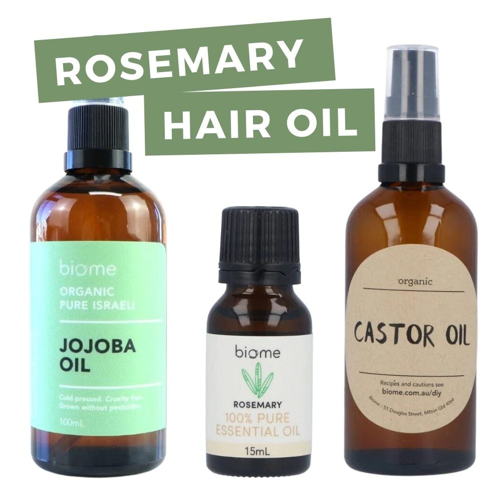 Buy Castor, Jojoba & Rosemary Bundle (for Rosemary Hair Oil Recipe and oth  – Biome US Online