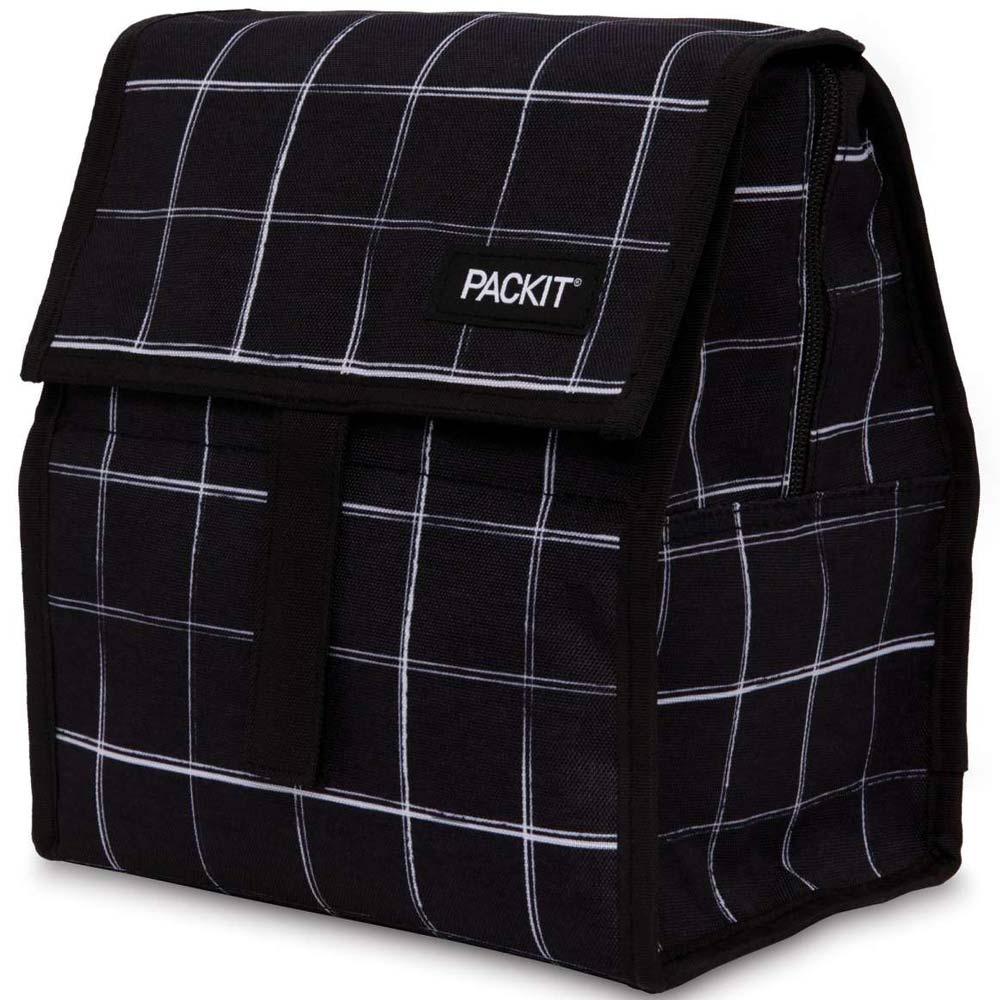 Personalized Checkered Print Lunch Box, Checker Lunch Bag, Back To Sch