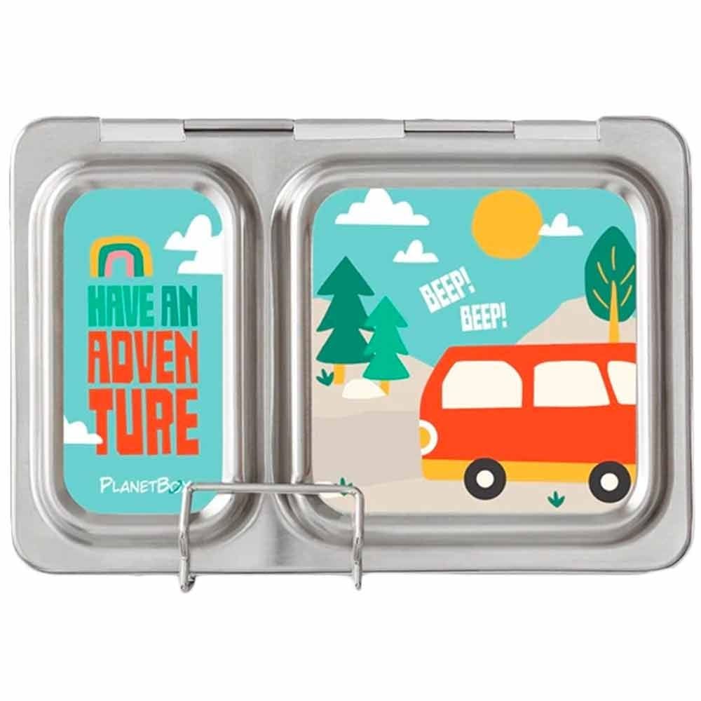 Planetbox Shuttle Lunch Box Kit GREAT OUTDOORS (Box, Dipper, Magnets)