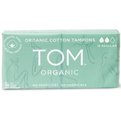 TOM Organic Tampons, Organic cotton tampons