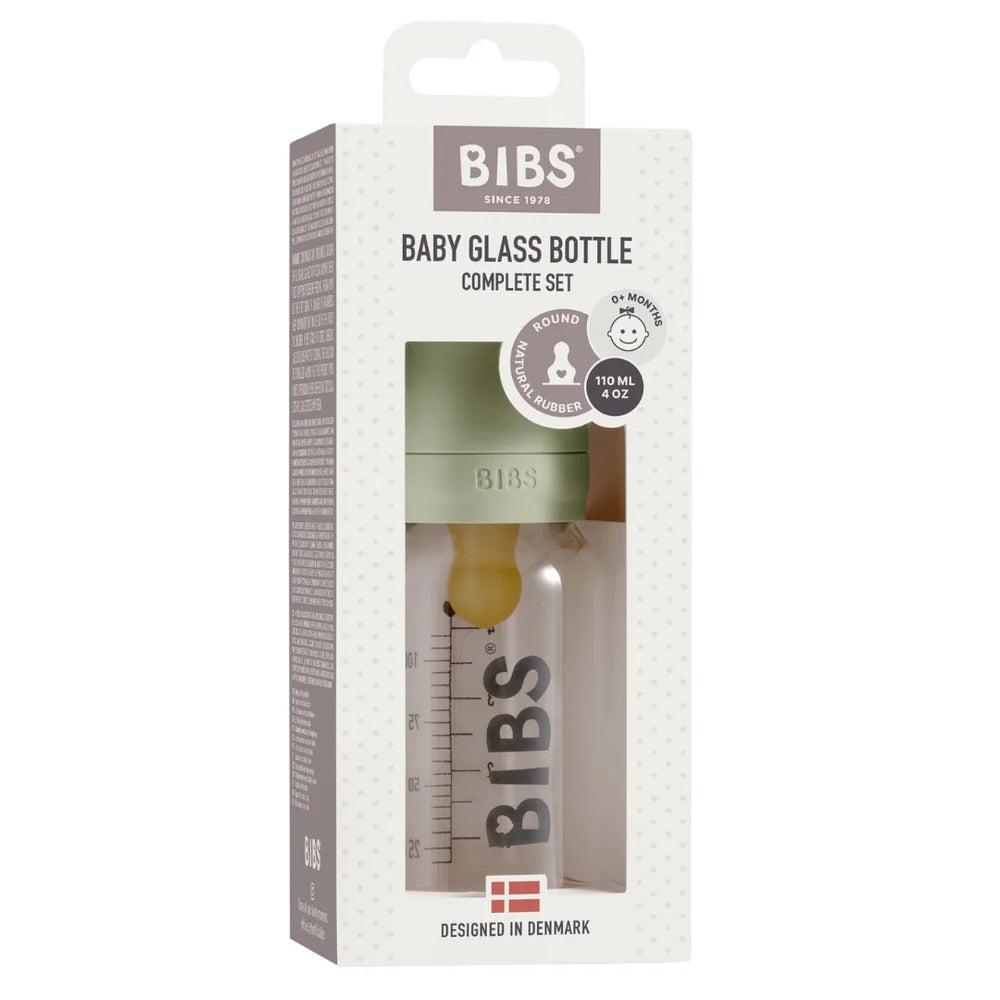 Bibs Glass Baby Bottle Set 110ml