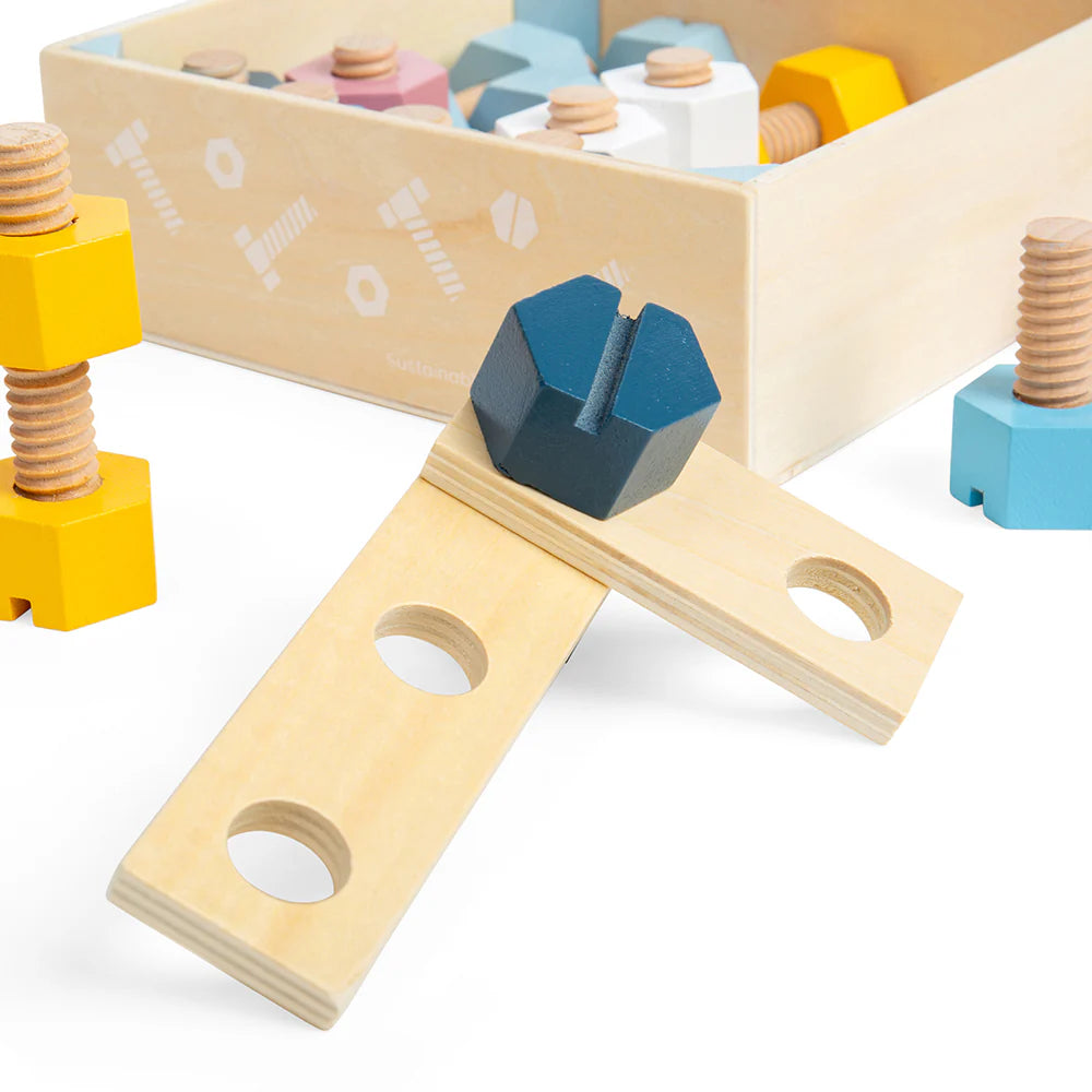 Bigjigs Toys Crate of Nuts & Bolts