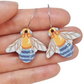 Pixie Nut and Co Bee Hoop Earrings