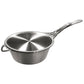 Solidteknics Nöni Stainless Steel 2.5L Saucepan + 23cm Skillet Lid Set