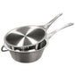 Solidteknics Nöni Stainless Steel 2.5L Saucepan + 23cm Skillet Lid Set