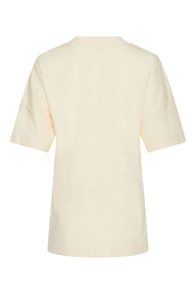 Organic Cotton Drop Shoulder Tee - Natural/Raw