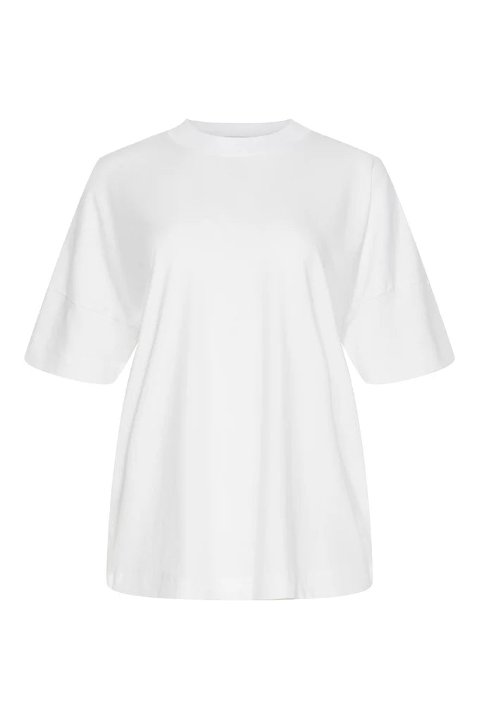 Organic Cotton Drop Shoulder Tee - White