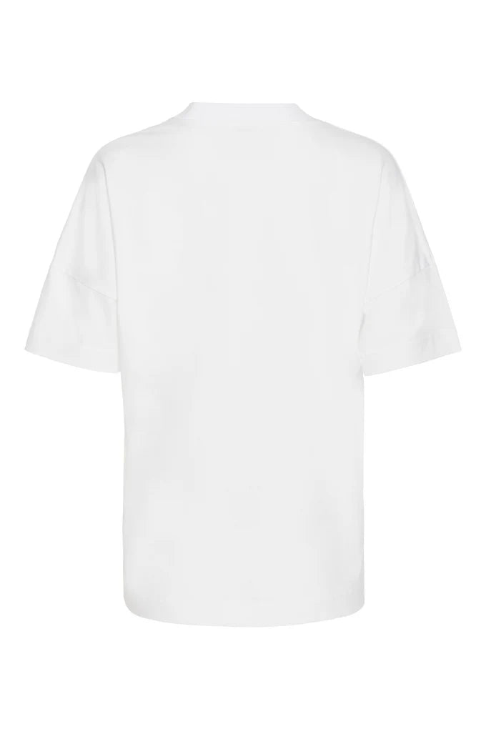 Organic Cotton Drop Shoulder Tee - White