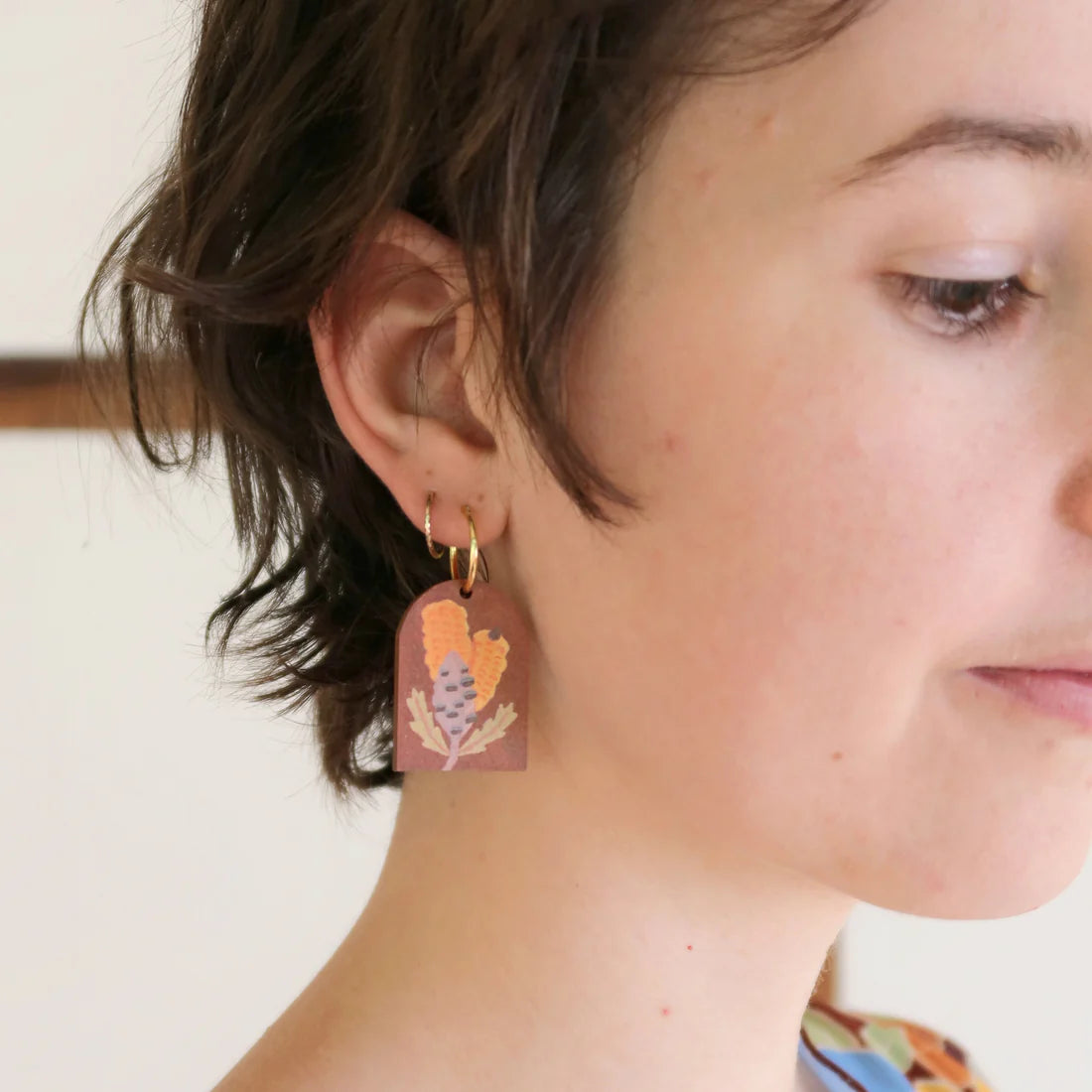 Pixie Nut and Co Swamp Oak Banksia Earrings