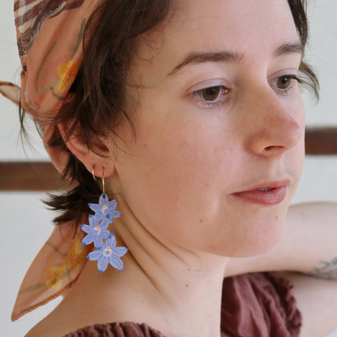 Pixie Nut and Co Sun Orchid Earrings