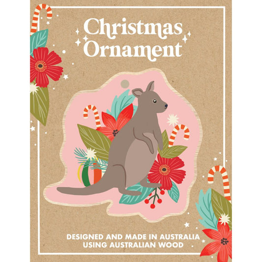 Aero Images Single Decoration - Christmas Wallaby