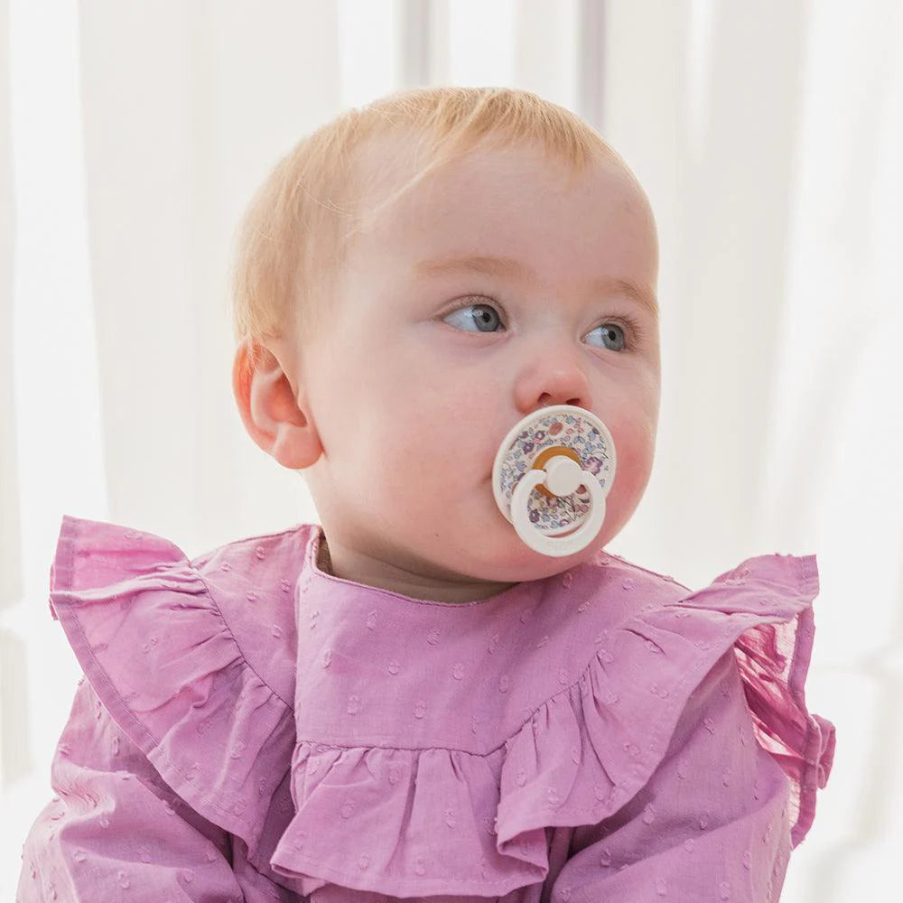 Bibs Liberty Collection Colour Pacifier - Eloise/Blush