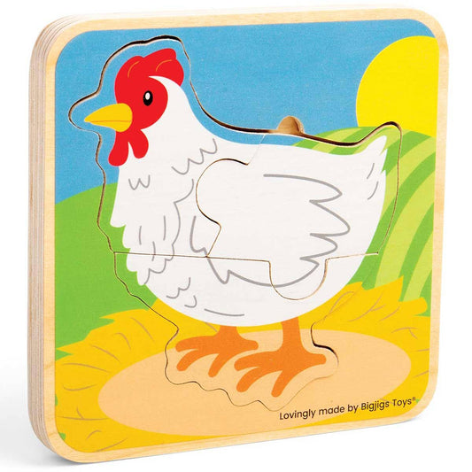 Bigjigs Toys Lifecycle Puzzle Chicken