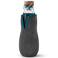 Black + Blum Glass Water Bottle 650ml with Charcoal Stick on Coil