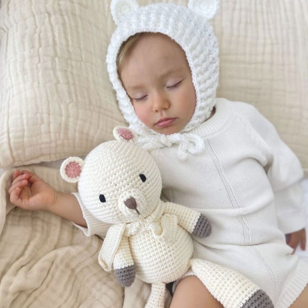 BobiCraft Crochet Plush - Cream Bear