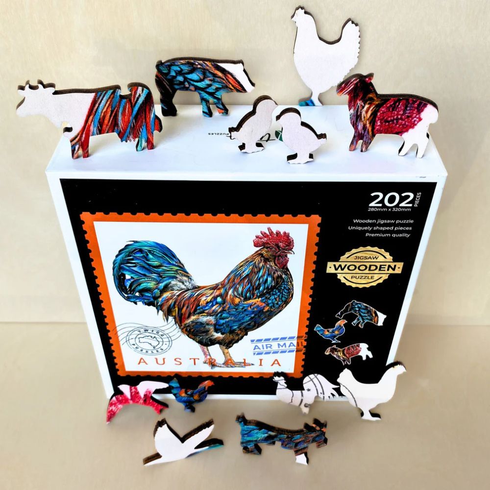 Twigg Jigsaw Puzzles Sally Edmonds - Chook - 202 Piece