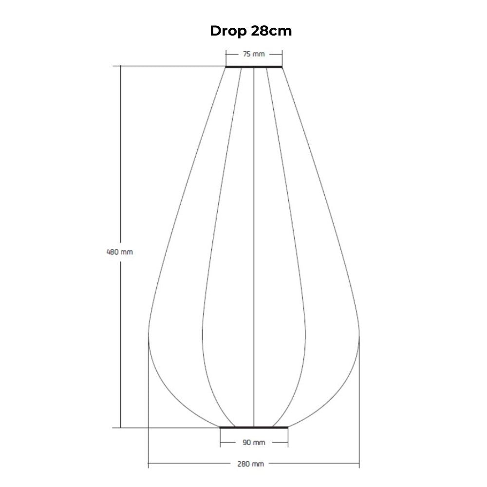 Lumiz Outdoor LED Solar Lantern - Drop 28cm