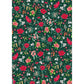 Earth Greetings Christmas Folded Wrapping Paper - Festive Floral