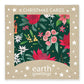 Earth Greetings Australian Christmas Cards Pack - Festive Floral (Box of 8)