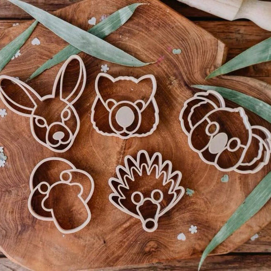 Eco Cutter Set - Aussie Animal Face (set of 5)