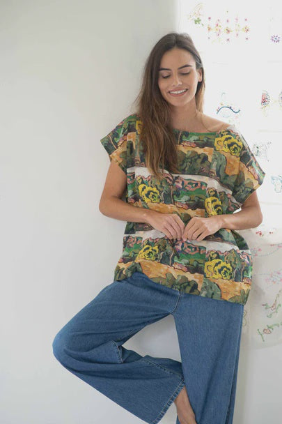 Lazybones Eleanor Top - Woodland