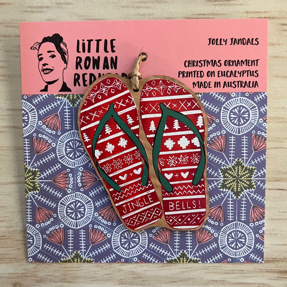 Little Rowan Redhead Wooden Ornament - Jolly Jandals