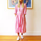 Who's Charlie Lottie Dress - Fine Stripe Pink & White