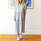 Who's Charlie Lottie Dress - Fine Stripe Sage & White