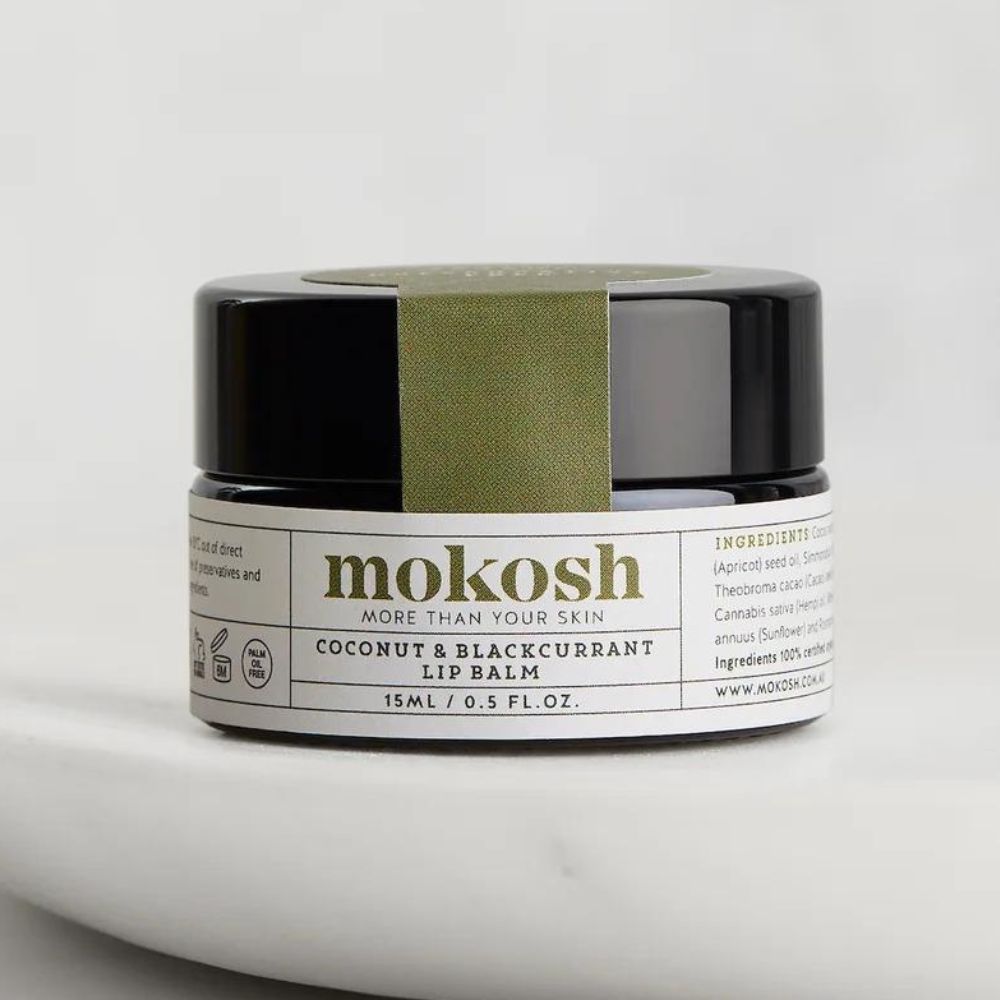 Mokosh Coconut and Blackcurrant Lip Balm 15ml