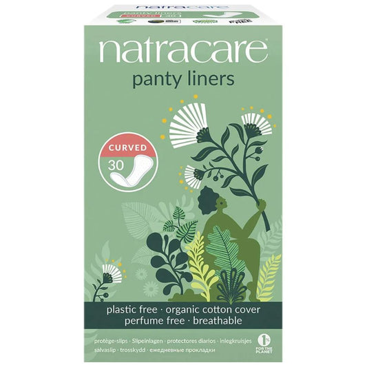 Natracare Organic Cotton Panty Liners 30pk - Curved