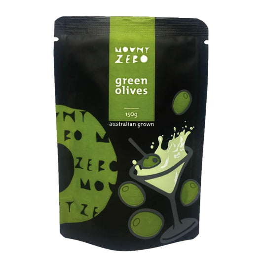 Mount Zero Green Olives in Brine 80g