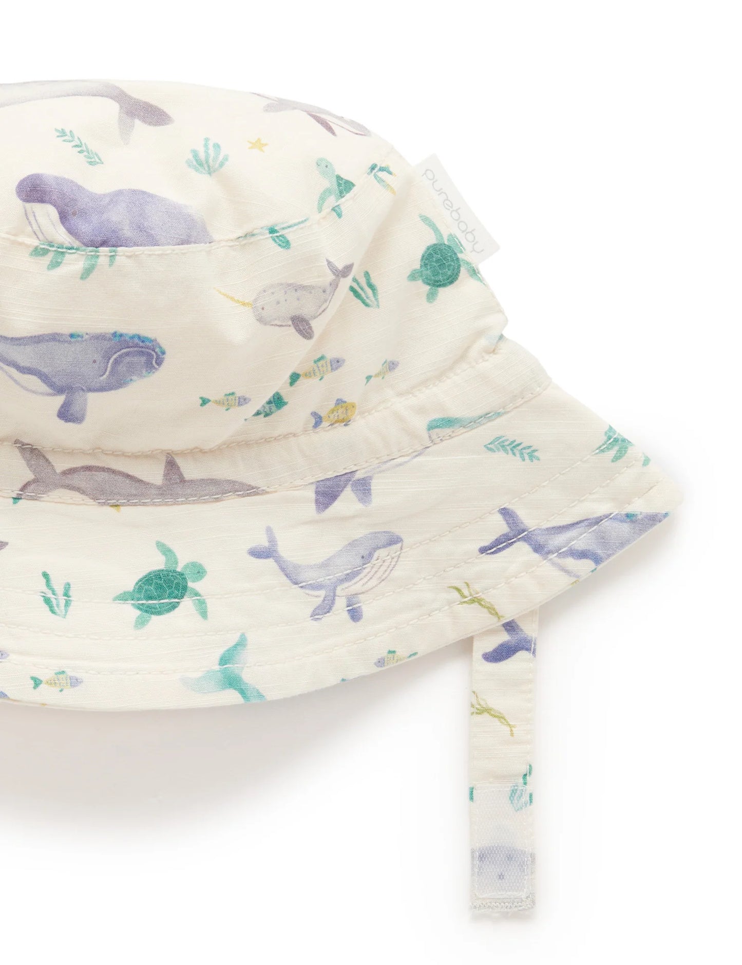 Purebaby Bucket Hat - Whale