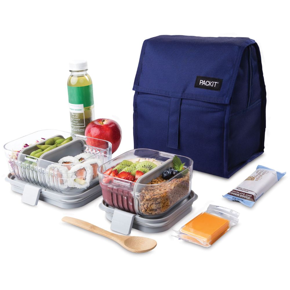 PackIt Freezable Insulated Lunch Bag - True Blue