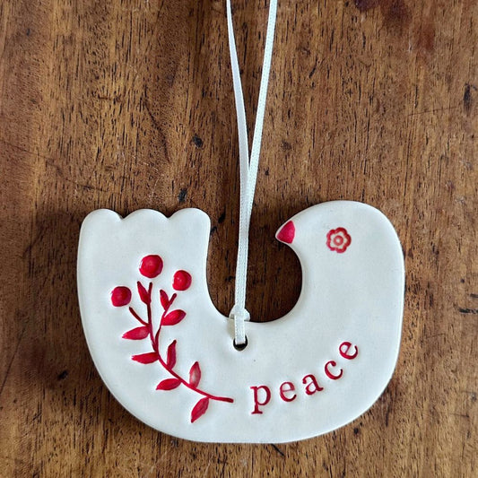 Paper Boat Press Christmas Ornament - Bird of Peace