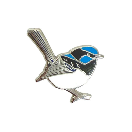 Red Parka Enamel Pin - Superb Fairy Wren