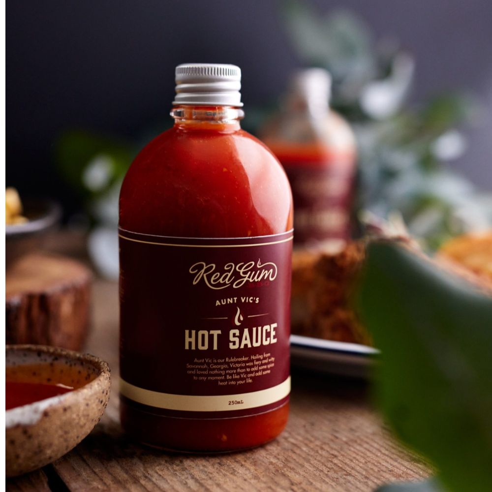 Red Gum BBQ  Aunt Vic's Hot Sauce 280ml