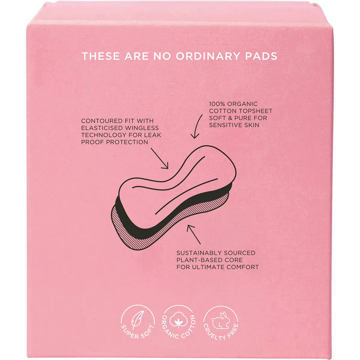 TOM Organic Maternity Pads Wingless 8 pk