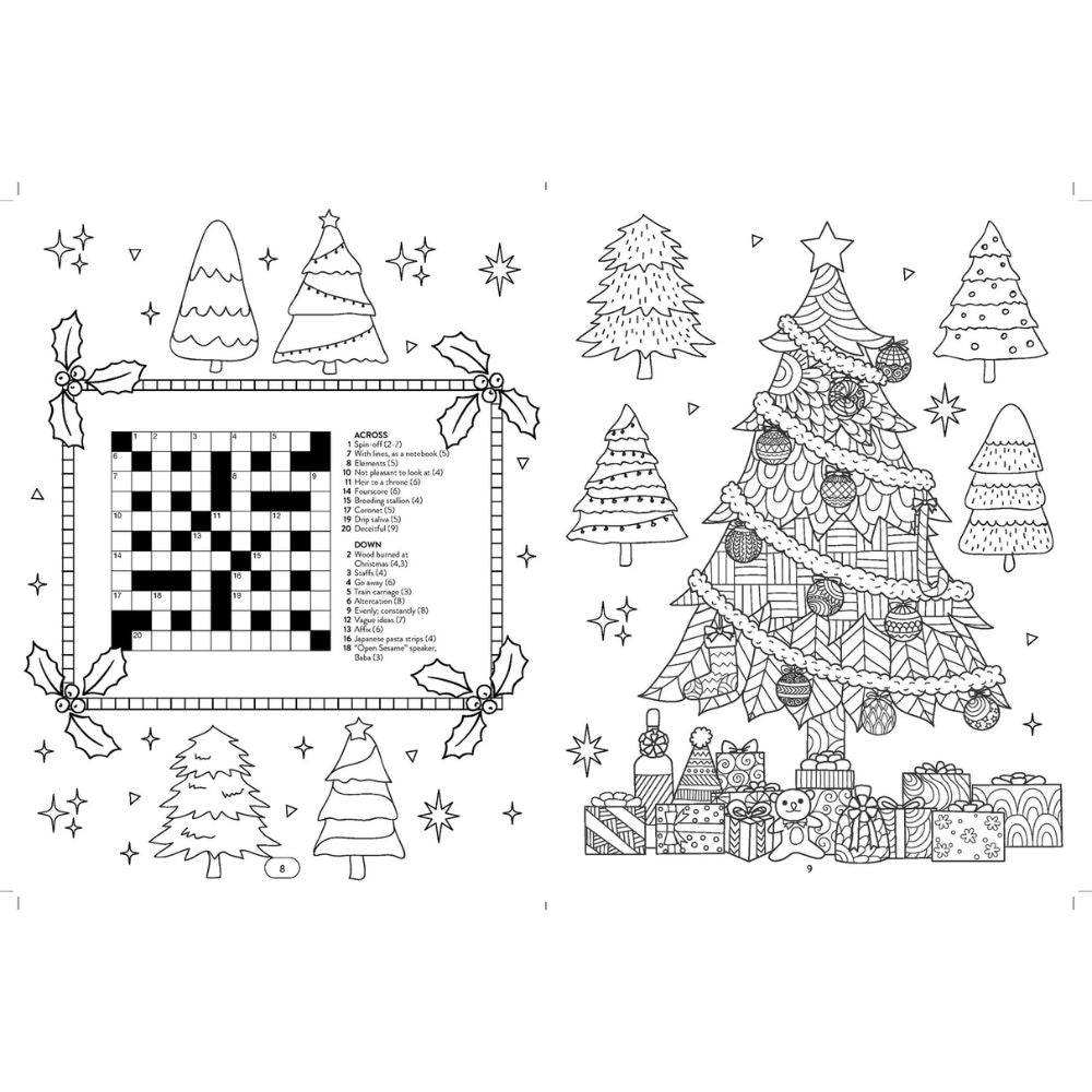 Christmas Mixed Puzzles & Colouring