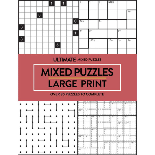 Large Print Mixed Puzzles Book