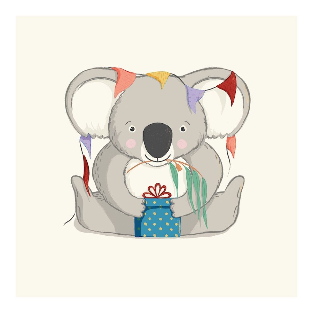 Aero Images Gift Card - Koala with Bunting