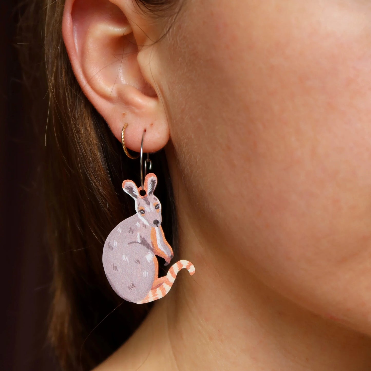 Pixie Nut and Co Wallaby Hoop Earrings