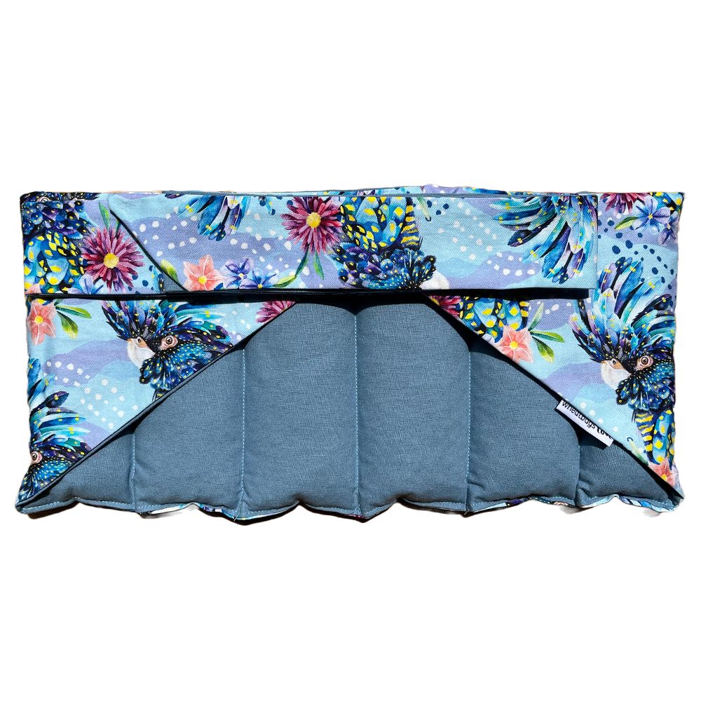 Wheatbags Love Wrap Around Heat Pack - Blue Cockatoo