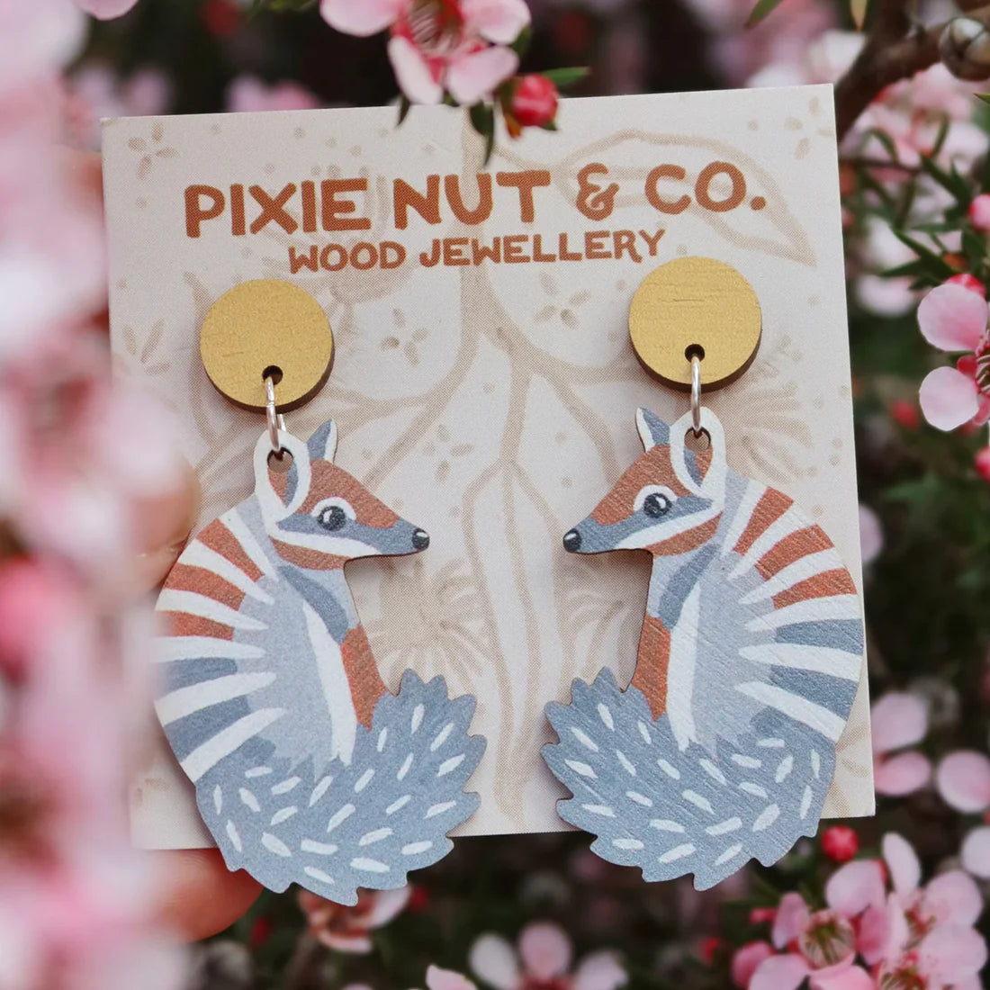 Pixie Nut and Co Numbat Earrings