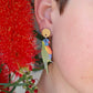 Pixie Nut Rainbow Lorikeet Earrings