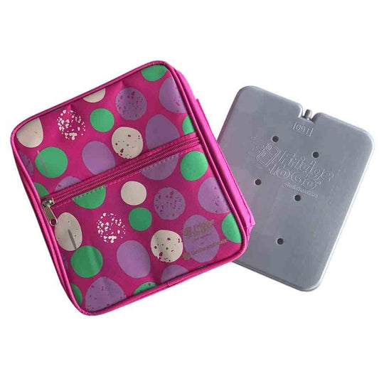 Fridge To Go Insulated Lunch Box Medium - Pink Stones