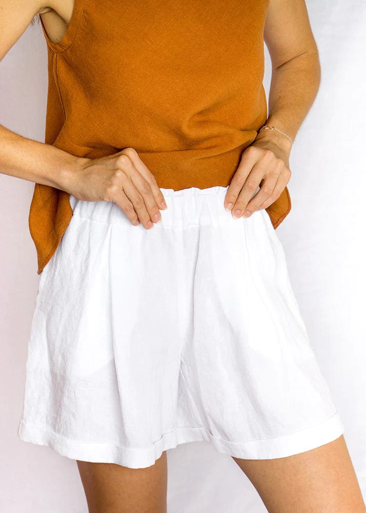 Devina Louise Boronia Shorts White