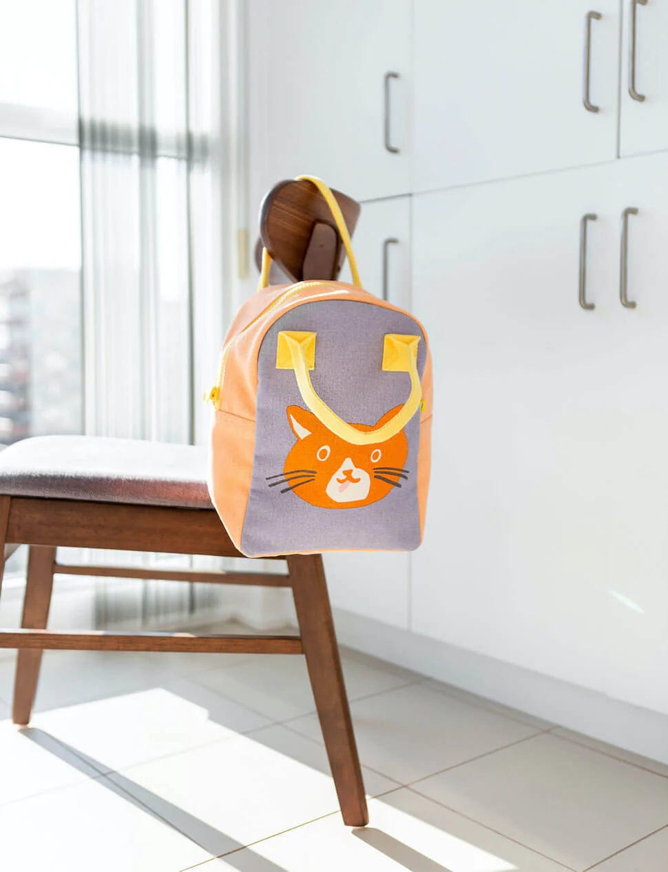 Fluf Zipper Lunch Bag - Cat