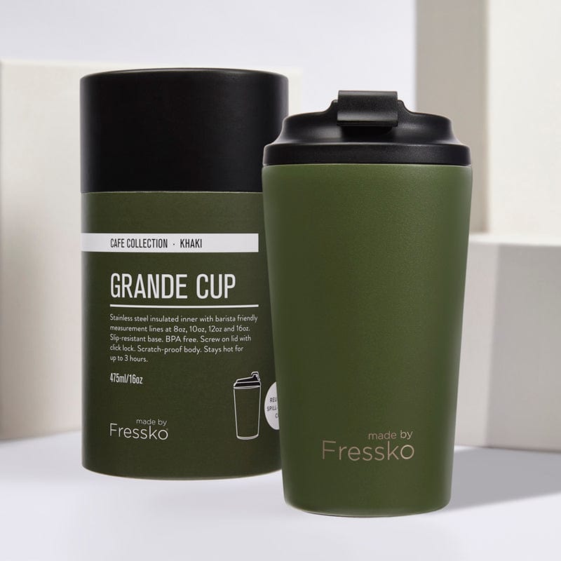 Fressko Reusable Cup Grande 16oz Khaki