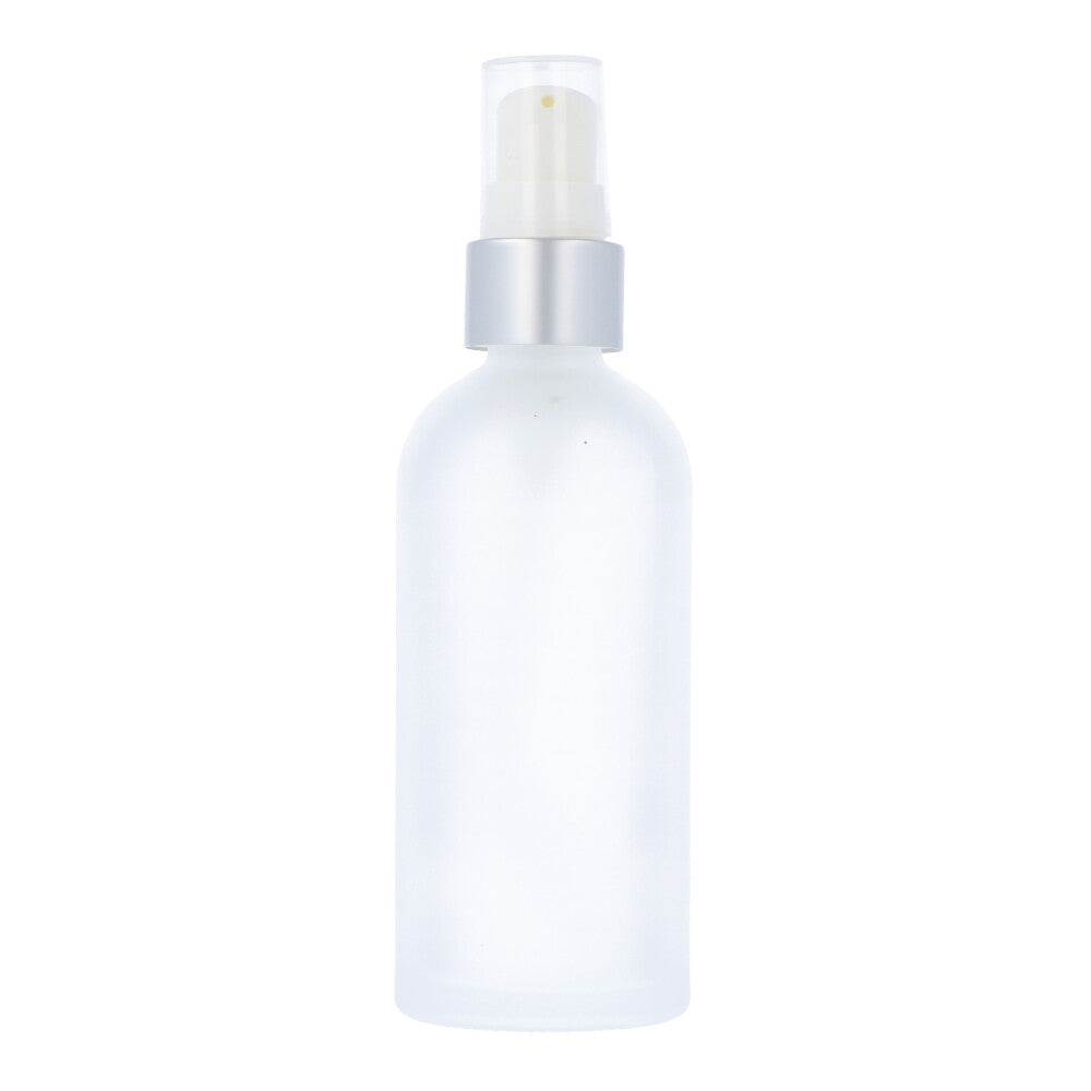 Frosted Glass Bottle with Serum Pump 100ml