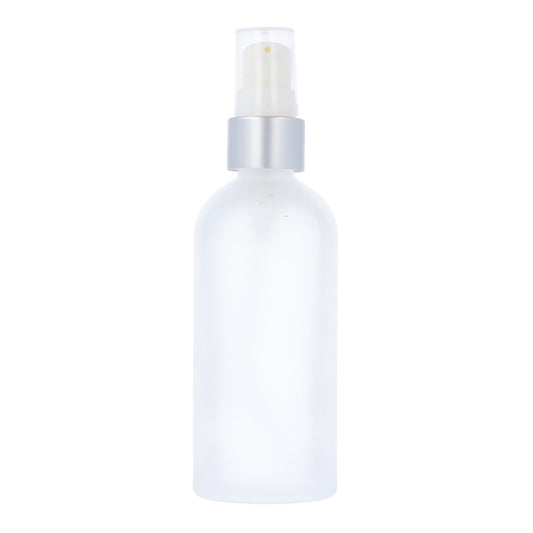 Frosted Glass Bottle with Serum Pump 100ml